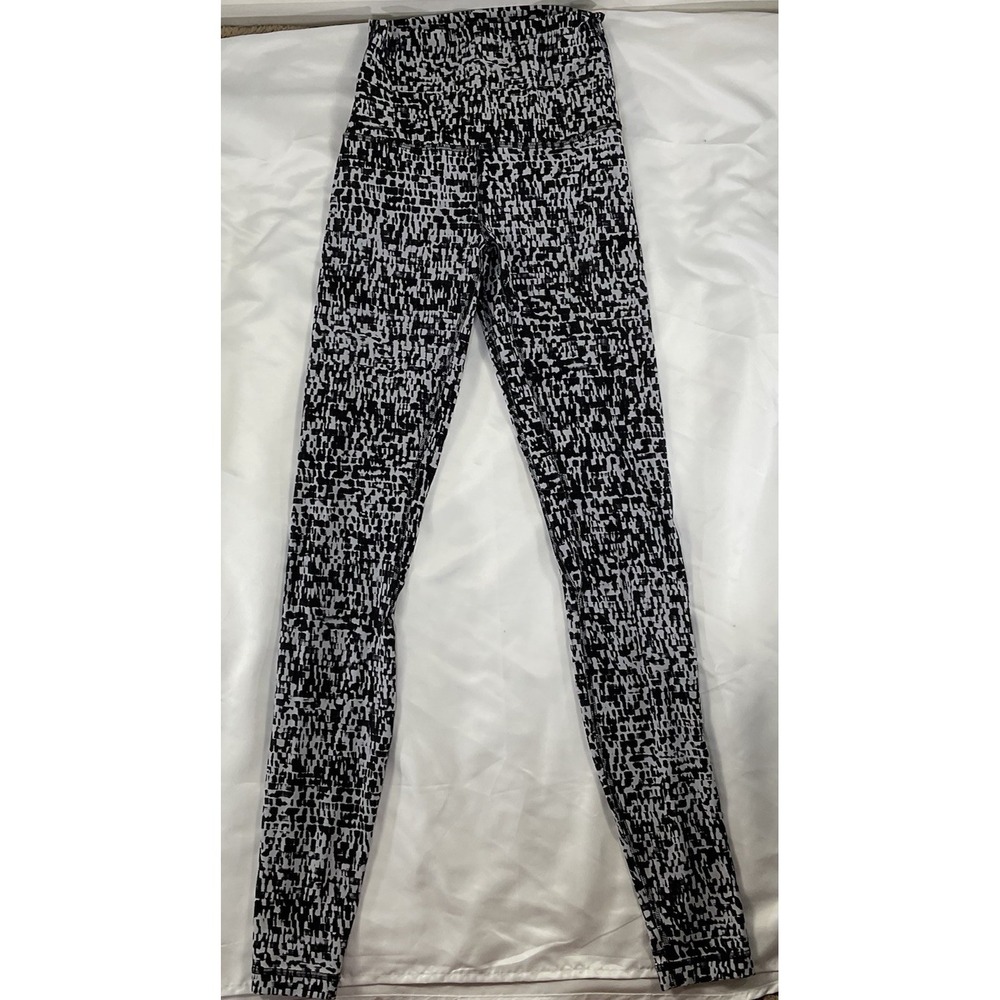 LULULEMON Align Pant 28" Legging Active Urban Block Ice Grey Black Women 2  233